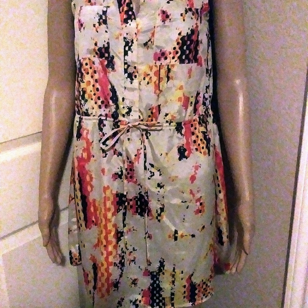 Multicolored sheer dress